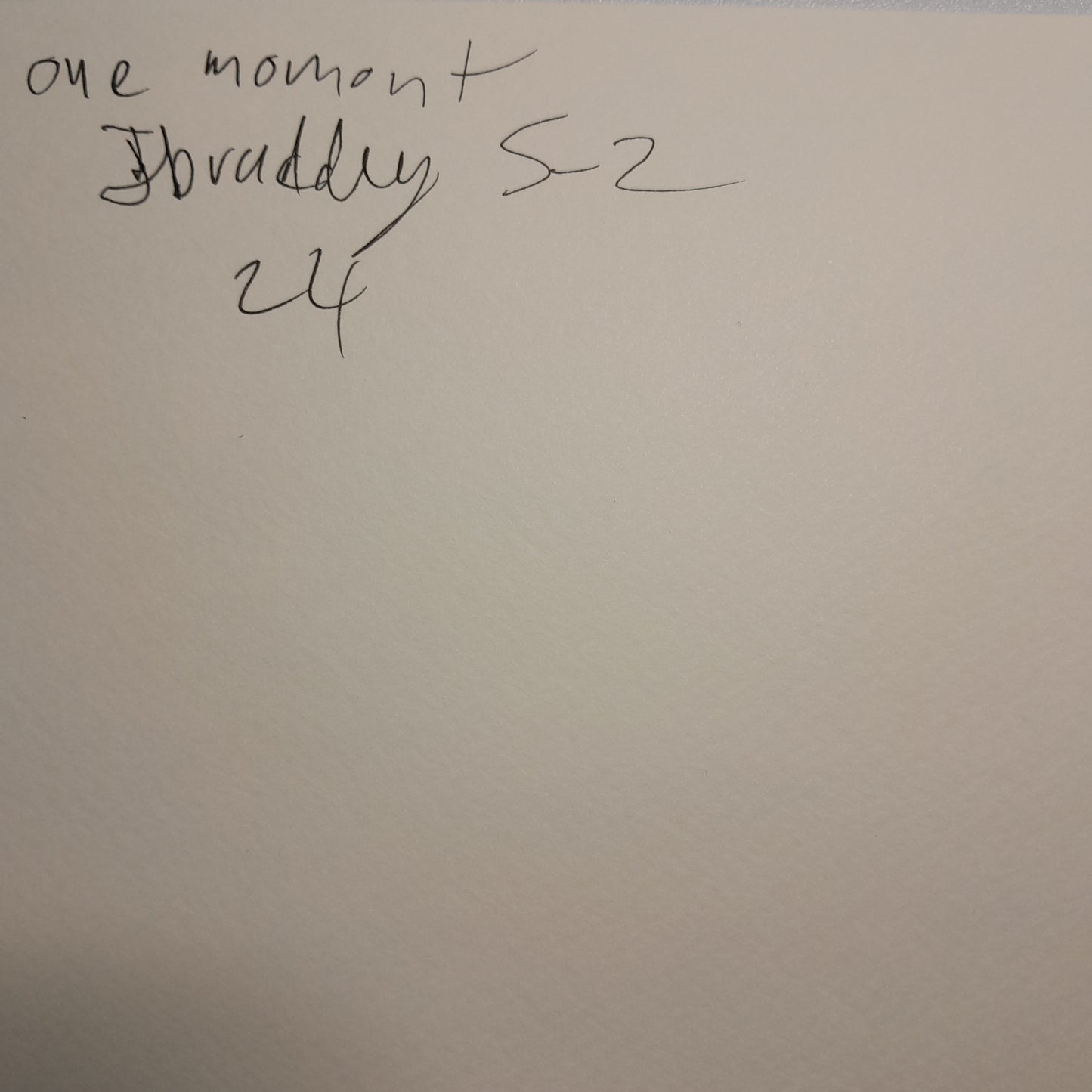 One moment series 2
