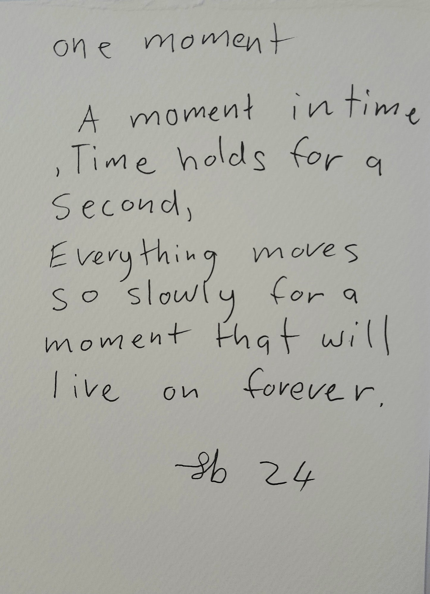One moment